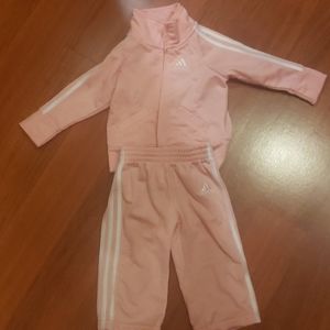 Baby girl adidas track suit